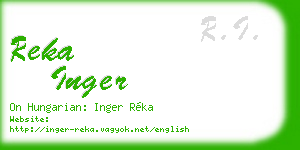 reka inger business card
